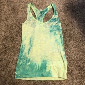 North face tie dye athletic top